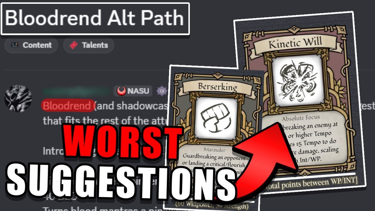 Deepwokens TERRIBLE Suggestions