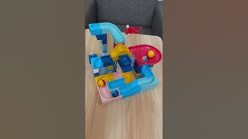 Satisfying Build & Sound 🟢 Marble Run Slide Building Blocks