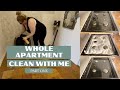 *PART ONE OF TWO* Entire Apartment Clean with Me | Cleaning Motivation 2021
