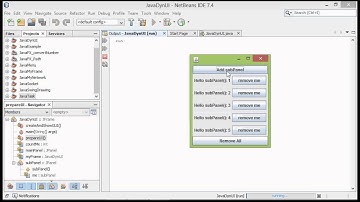 Java Swing example: Add and Remove UI components dynamically