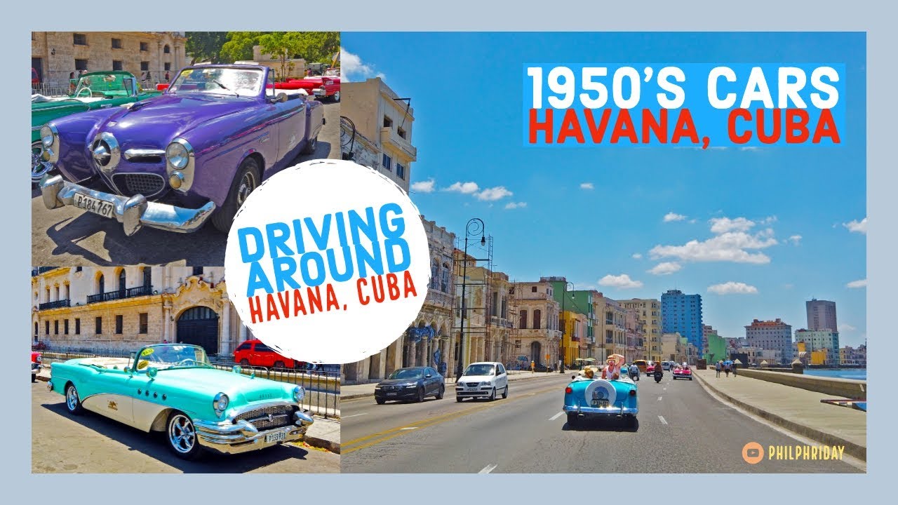 Driving around Havana, Cuba 1950's Cars YouTube
