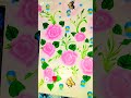 Rose 🌹 flower painting 🌹🎨#art #wall #wallpainting #drawing #viral #youtubeshorts
