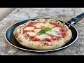 Best PIZZA recipe Without Oven 🍕 Real Italian PIZZA homemade cooked in a Pan 😋 Pizza Dough + Sauce