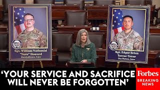 'Two Of Our Nation's Finest': Joni Ernst Pays Tribute To Iowa National Guardsmen Killed In Syria