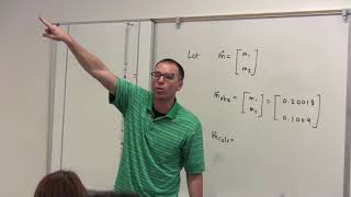 Linear Algebra, Lesson 3, Video 5: Example of 2 mass 3 spring chain set up