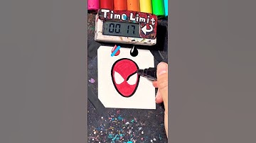 【ASMR】Drawing SpiderMan in 30Sec