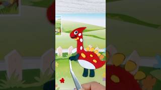 3D STICKER CUTE DINOSAUR! ASMR 🦕🌸 #art #satisfying #viral #3dsticker #dinosaur #kawaii #shortvideo