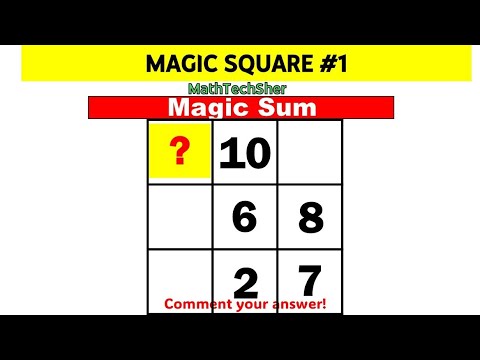 MATH Challenge & Puzzle: Solve the Magic Square | Fun Brain Teaser ...