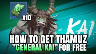 How to get free thamuz general kai skin | how to get 10 free draws on kung fu panda x mlbb event screenshot 4