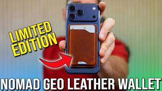 LIMITED EDITION Nomad Magsafe Geo FindMy Leather Ole Dublin Wallet