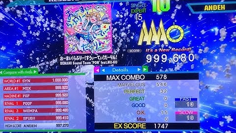 [DDR A20+] Oh my! Lovely! Sweety! Darling! (ESP-15) 999,680 PFC