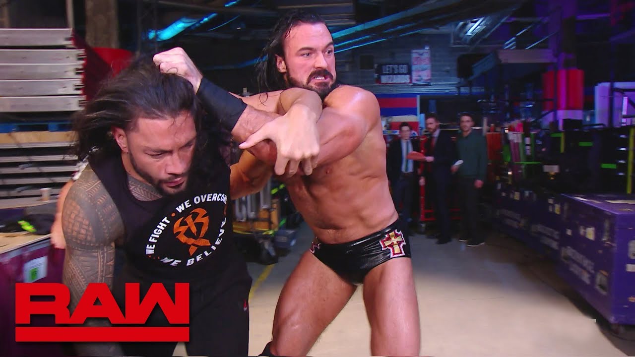 Drew Mcintyre Ambushes Roman Reigns Raw April 1 2019 Youtube