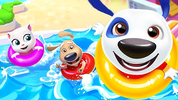 Talking Tom Pool Android #7 Walkthrough Gameplay Talking Tom games for Kids Part 7 Level 63-73