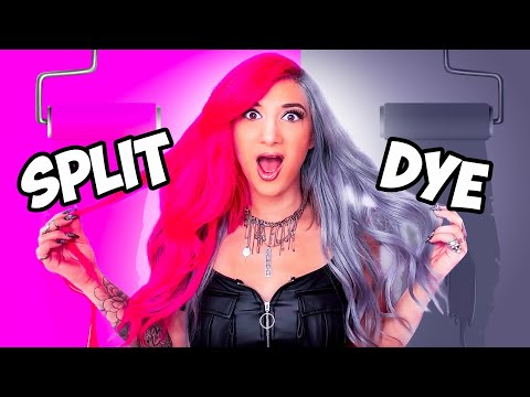 I SPLIT DYED MY HAIR WITH $6 HAIR DYE (NOT CLICKBAIT)