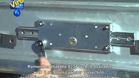 Central roller shutter lock