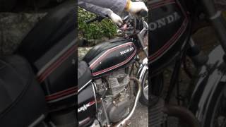ホーク ヤレバブCB250T エンジン始動