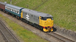 GCR Spring Diesel Gala 2024 Part 2  Great Central Preserved Railway  55013 31108 D6700 37714 50017