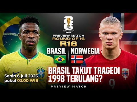 Video BRAZIL vs NORWEGIA! HAALAND & ØDEGAARD SIAP HANCURKAN MIMPI JUARA SELECAO, TERULANG TRAGEDI 1998?