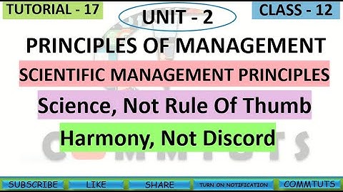 [17] Scientific Management Principles (Part-1) {Ch.-2} |CBSE|
