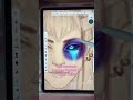 Tiefling portrait sketch colour reveal (D&amp;D tiktok)