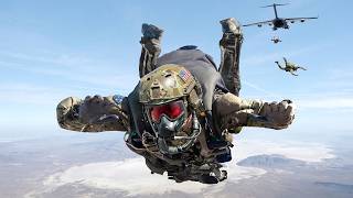A Day in Life of US Special Forces Paratroopers Performing Crazy Halo Jumps