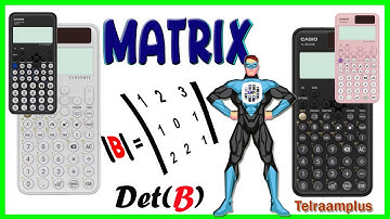 MATRIX determinant in CASIO fx-991CW✅Tutorial