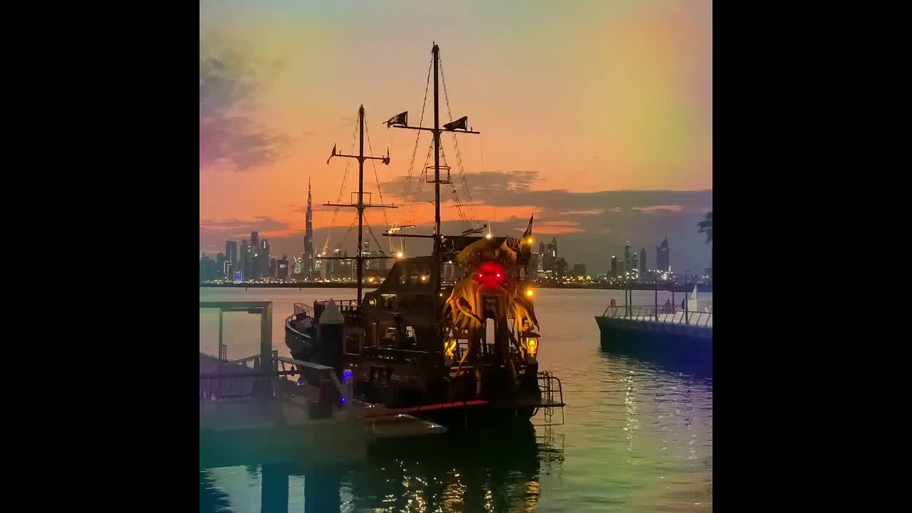 Jack sparrow Black Pearl Cruise In Dubai Rady to Raid