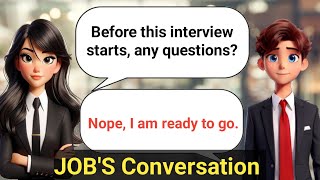 JOB'S Conversation | Improve English Speaking Skills ✅Practice 6✅