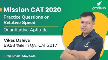 Mission CAT 2020 | Practice Questions on Relative Speed | Quantitative Ability | Gradeup