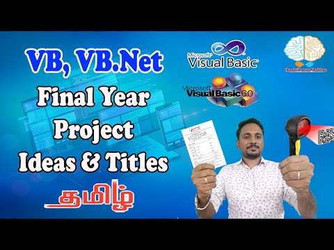 VB, VB.Net Final Year Project Ideas and Titles in Tamil | Visual Studio Dot Net Project Ideas
