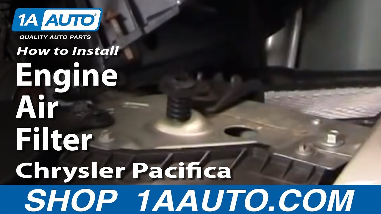 How To Install Replace Engine Air Filter Chrysler Pacifica ... 2003 dodge caravan fuse diagram 