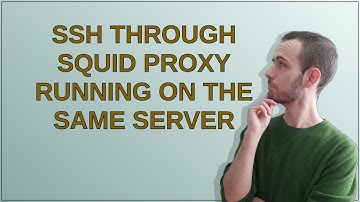 SSH through squid proxy running on the same server