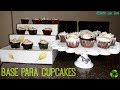 Bases para cupcakes hechas con material reciclado. DIY