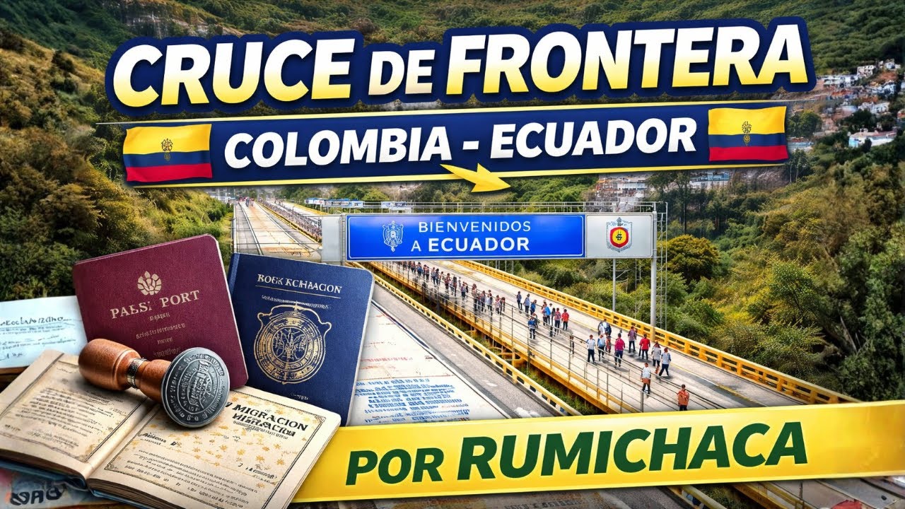 Así es cruzar la frontera Colombia Ecuador 🇨🇴🇪🇨 por Rumichaca