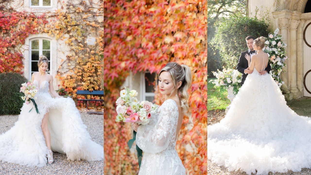 Fall Wedding in a Chateau in the south of France | Styled Shoot