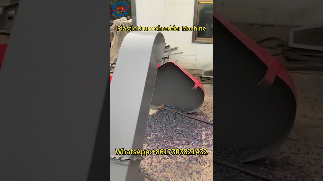 Plastic Drum Shredder Machine: See the Machine at Work!