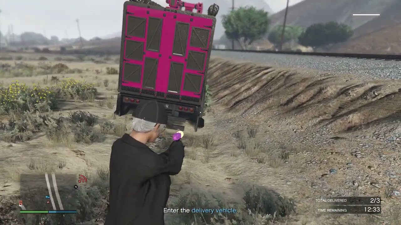 GTA5Online - Guusje Learns Taking A Truck Offroad Is A Bad Idea