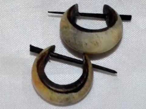 Pendientes de Coco y Hueso