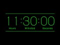 SILENT - 11 Hour and 30 Minute Countdown Timer with Chapters - Badge - Green