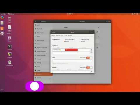 How to configure network IP address in Ubuntu 20.10, IP configuration on Ubuntu 18.10, Set IP Ubuntu