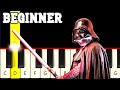 Star Wars - Imperial March - Easy and Slow Piano tutorial - Beginner