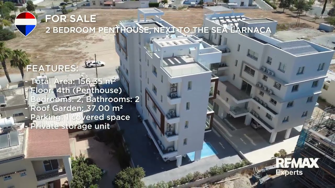 2 Bedroom Penthouse, Next to the Sea Larnaca