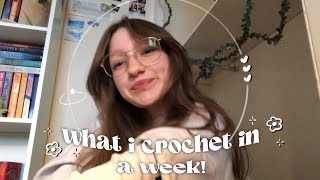 what i crochet in a week || crochet vlog 🧶