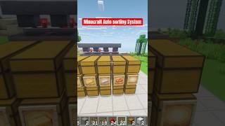 ⚡ Minecraft Auto Sorting System in 30 Seconds! #minecraftshorts