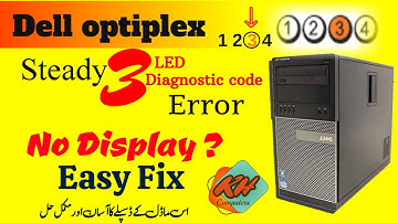 Dell optiplex 790 No Display | 3 led light solution @Khcomputers