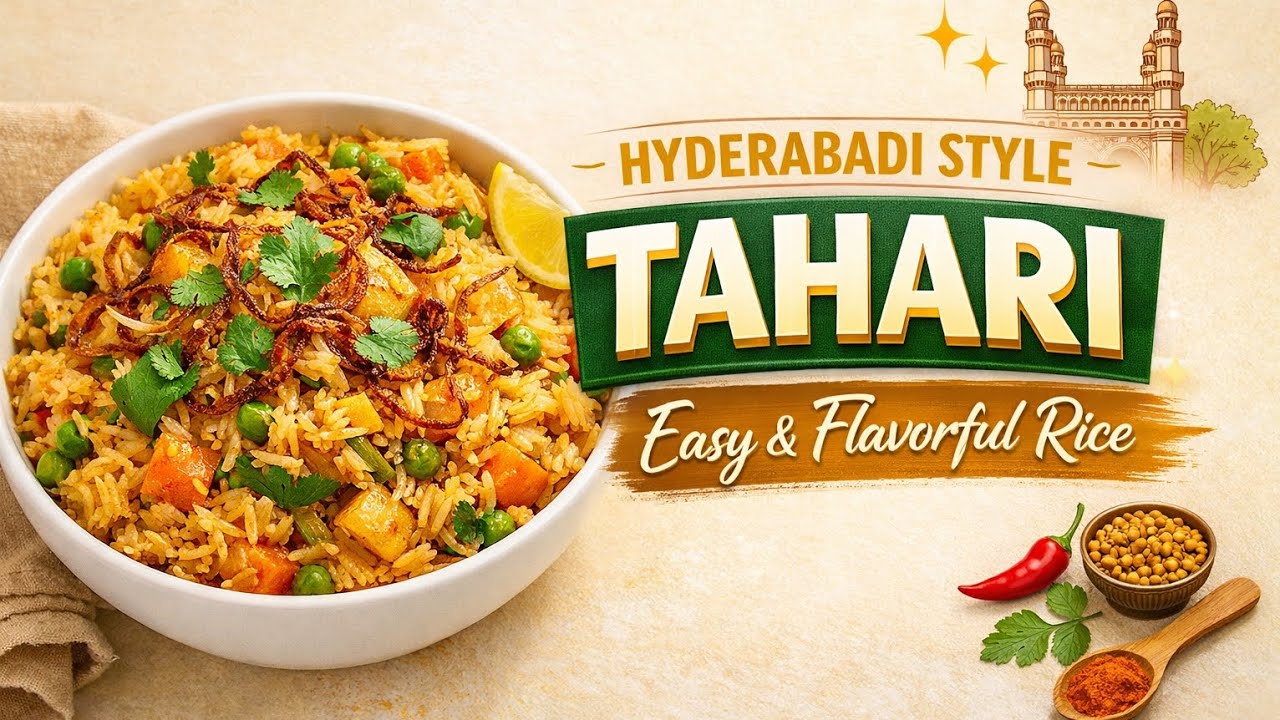 Hyderabadi Style Tahari Recipe | Easy Mutton Tahari | Authentic One Pot ...
