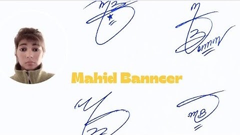 Mahdi Benncer name signature with Arooj