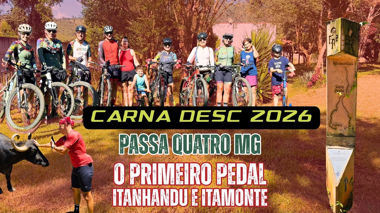 Começou o Carna DESC 2026! 1º pedal em Passa Quatro foi DESComunal
