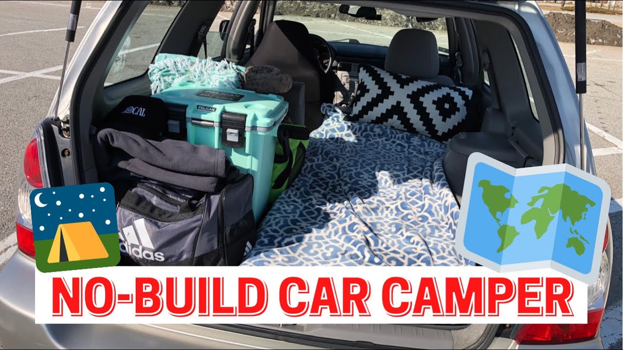 No Build Car Camper Conversion 🚙 Subaru Forrester | Solo Car Van Life