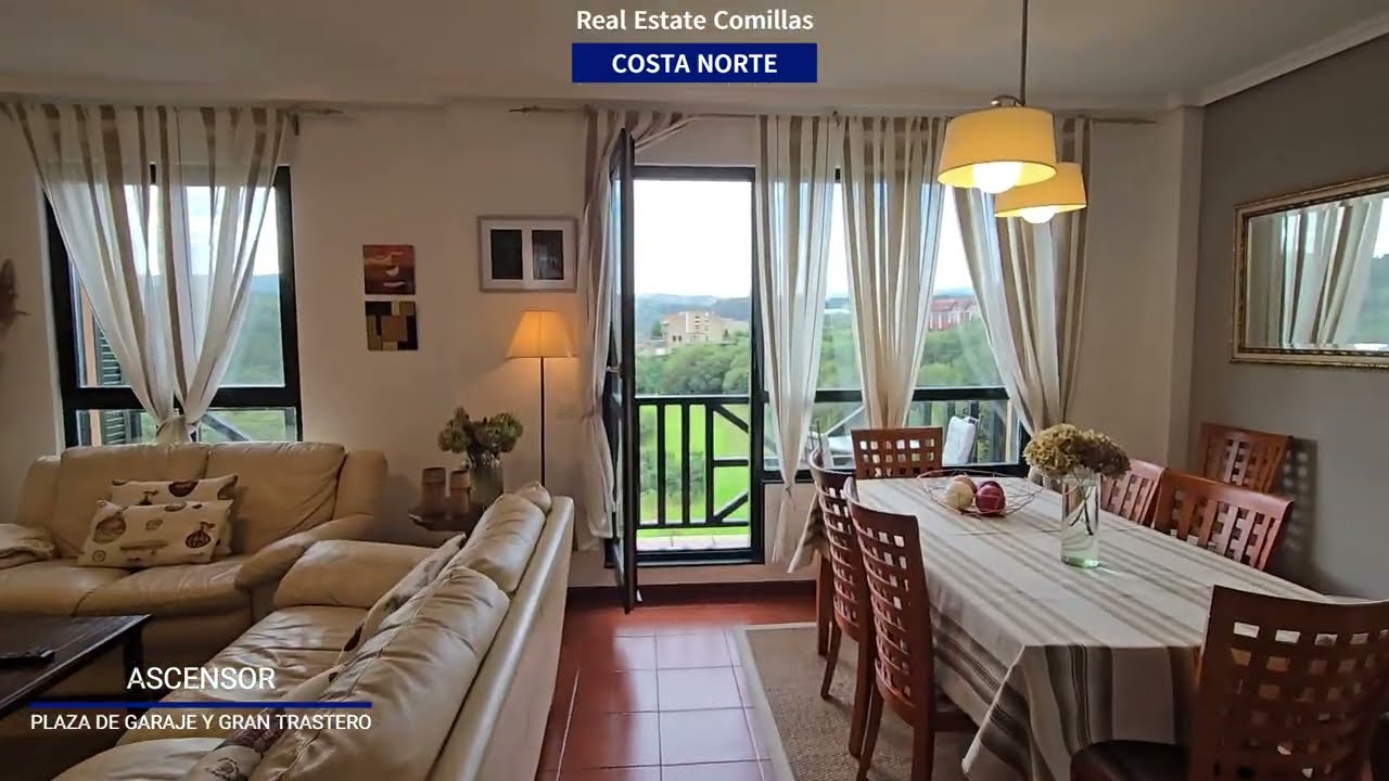 Comillas Cantabria 3 dormitorios 1 en planta principal 2 baños Garaje Trastero Piscina y ascensor